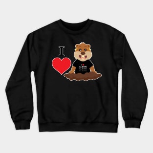 I Hert Gopher Outline Crewneck Sweatshirt